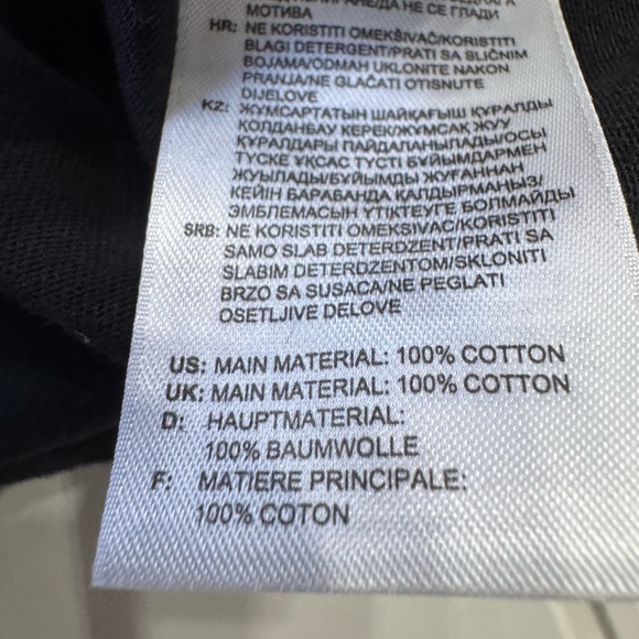 Adidas Originals Men’s Sz L Black Rubber Silicon Gummy Tag Cotton Tee T Shirt - Picture 4 of 6